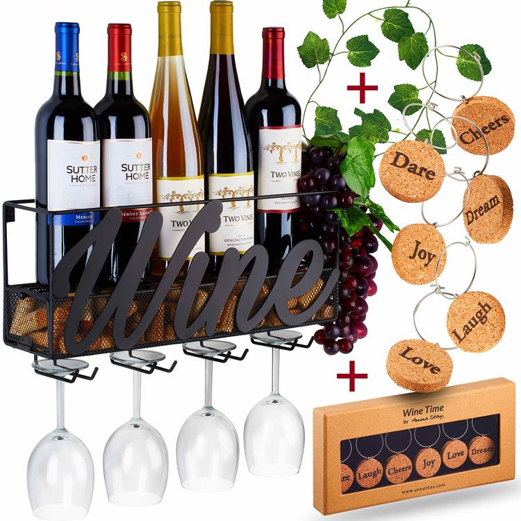 Wall-Mounted Wine Racks