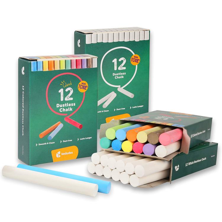 Brighten Up School Supplies with Chalk and Erasers